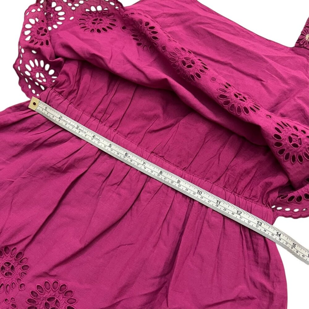 Scotch & Soda Girls Park in Bloom Layered Eyelet Dress Purple 14 Cottagecore - Picture 14 of 16